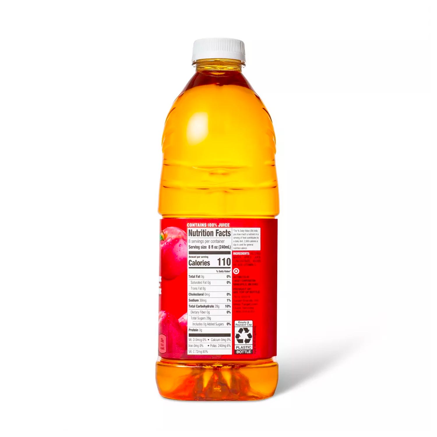 100 Percent Apple Juice - 64 fl oz Bottle – Bild 2