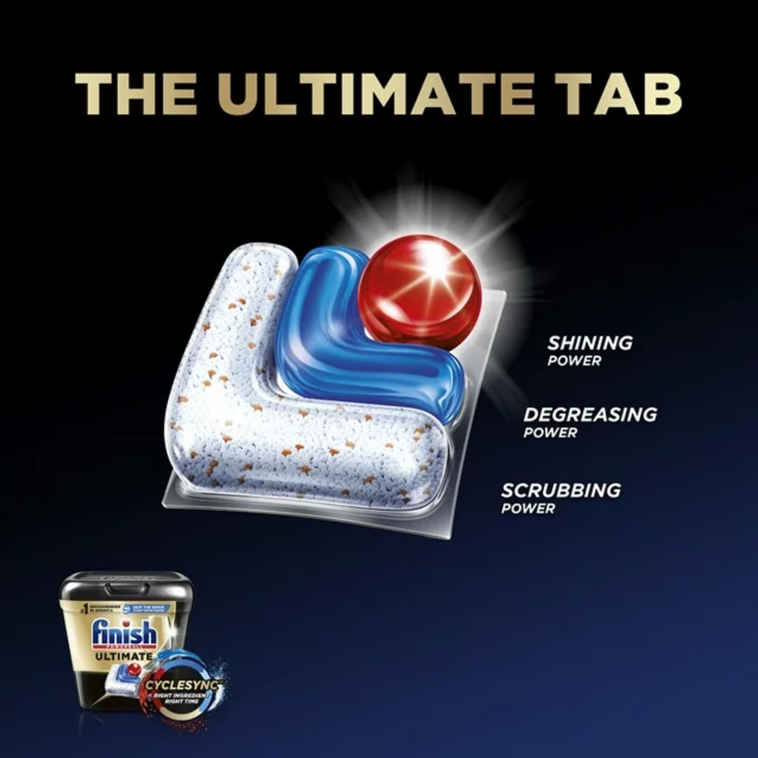 Finish Ultimate Dishwasher Detergent- 62 Count - Dishwashing Tablets - Dish Tabs – Bild 2